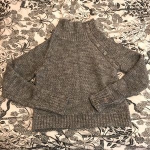 Victoria’s Secret Cropped Wool Button Turtleneck